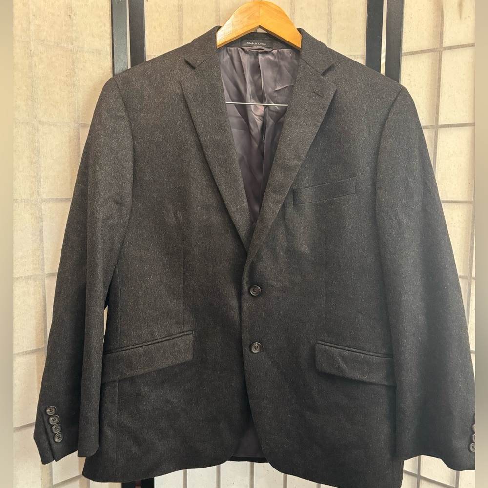 BOULEVARD CLUB Vintage 100% Cashmere Black Blazer